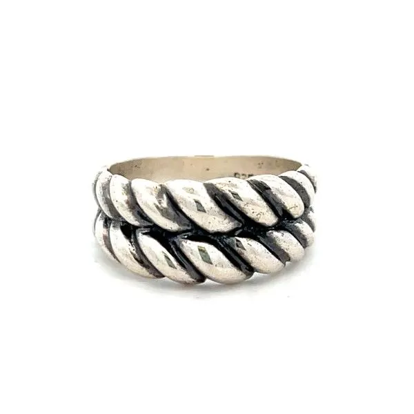 Sterling Silver Double Row Twist Ring Dickinson Jewelers Dunkirk, MD