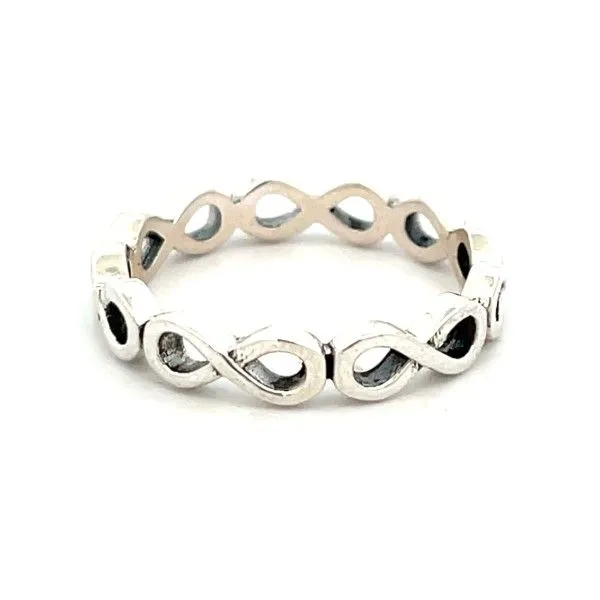 Sterling Silver Infinity Eternity Ring Dickinson Jewelers Dunkirk, MD