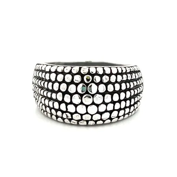 Sterling Silver Multi Row Small Dots Design Ring Dickinson Jewelers Dunkirk, MD