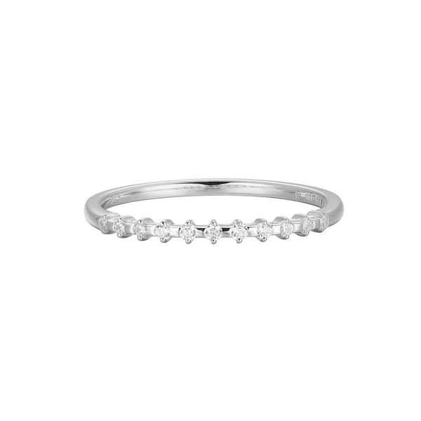 Sterling Silver LAB DIAMONDS Stackable Ring Dickinson Jewelers Dunkirk, MD