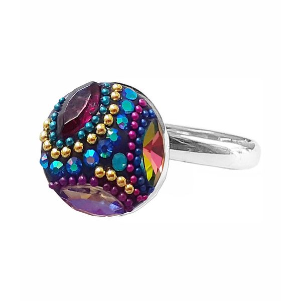 Sterling Silver Moon Ring with Austrian Crystals Dickinson Jewelers Dunkirk, MD