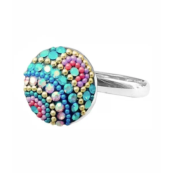 Sterling Silver Austrian Crystal Moon Ring Dickinson Jewelers Dunkirk, MD