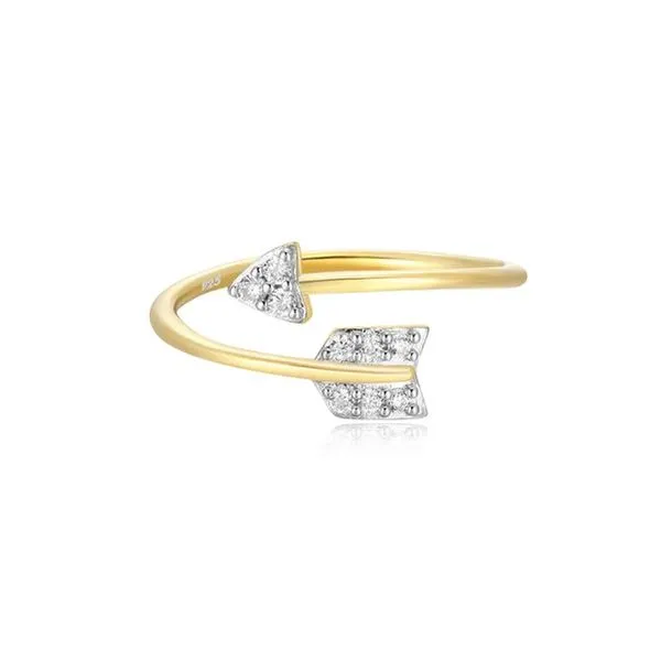 14k Gold Plated Arrow Bypass Ring Dickinson Jewelers Dunkirk, MD