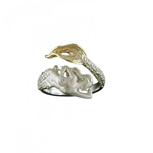 Sterling Silver And 14k Yellow Gold Wrap Ring Dickinson Jewelers Dunkirk, MD