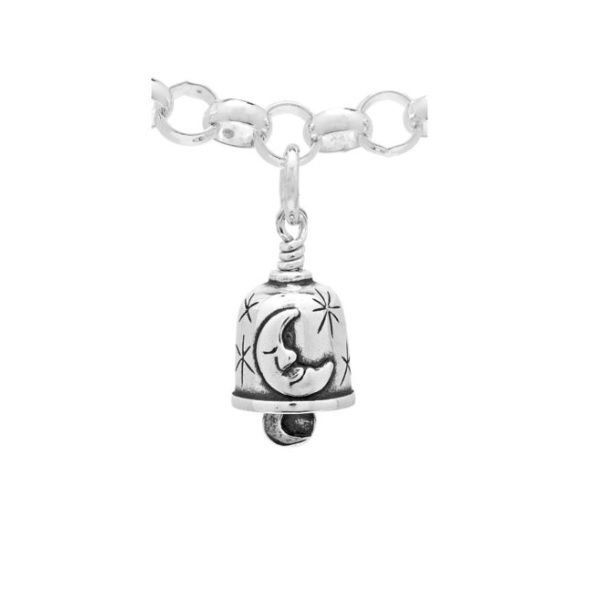 Sterling Silver Mini Moon And Back Bell Charm Dickinson Jewelers Dunkirk, MD