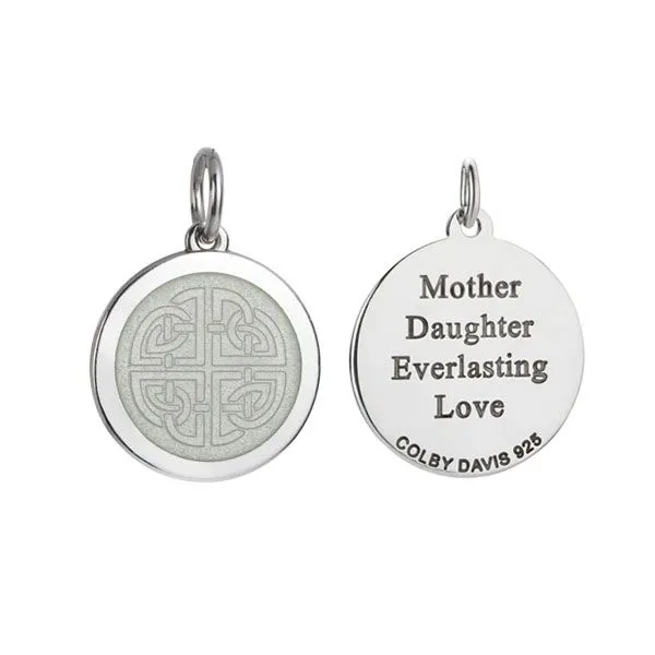 Sterling Silver Enamel Mother-Daughter Celtic Knot Pendant Dickinson Jewelers Dunkirk, MD