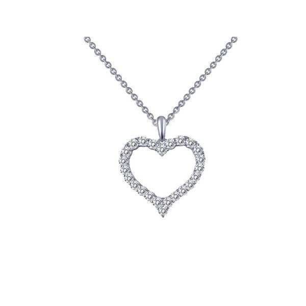 Lassaire Simulated Diamond Heart Pendant Dickinson Jewelers Dunkirk, MD
