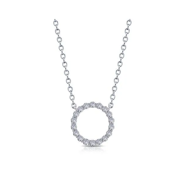 Lassaire Simulated Diamond Circle Necklace Dickinson Jewelers Dunkirk, MD