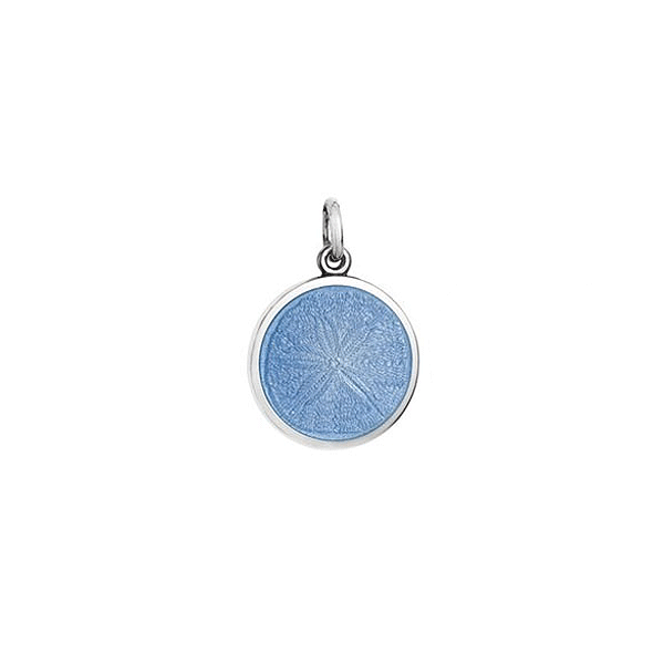 Small French Blue Enamel Sand Dollar Pendant Dickinson Jewelers Dunkirk, MD