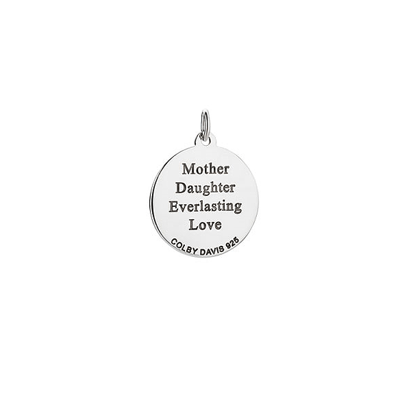 Small White Enamel Mother-Daughter Celtic Knot Pendant Image 2 Dickinson Jewelers Dunkirk, MD