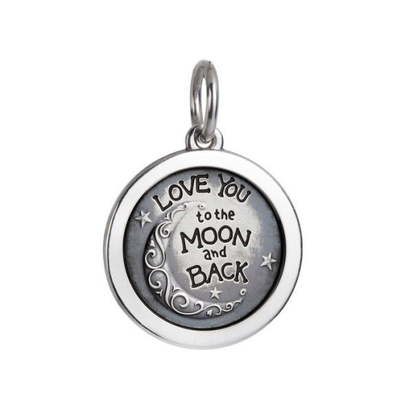 Oxidized Sterling Silver Love You To The Moon And Back Pendant Dickinson Jewelers Dunkirk, MD