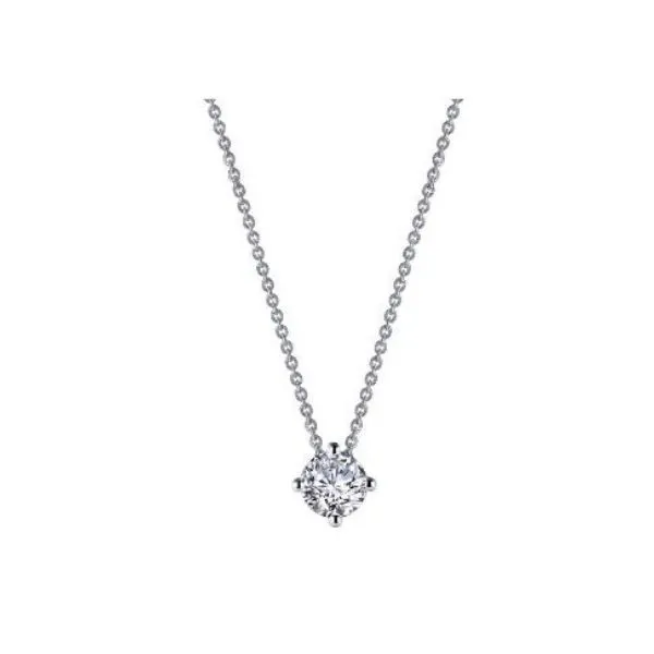 Lassaire Simulated Diamond Solitaire Necklace Dickinson Jewelers Dunkirk, MD