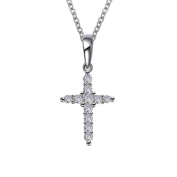 Lassaire Simulated Diamond Cross Pendant Dickinson Jewelers Dunkirk, MD