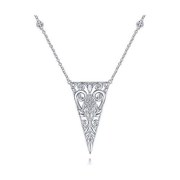 Sterling Silver White Sapphire Necklace Dickinson Jewelers Dunkirk, MD