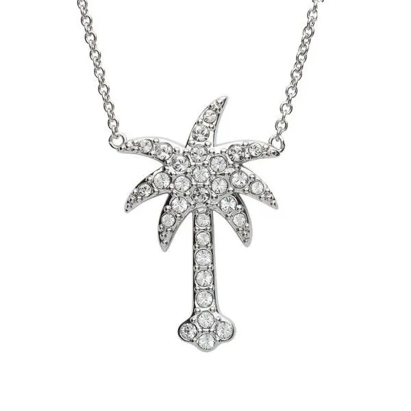Sterling Silver Palm Tree Necklace Dickinson Jewelers Dunkirk, MD