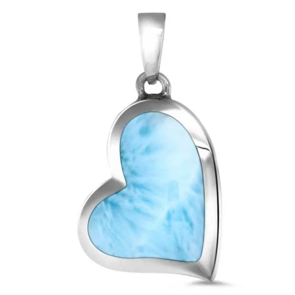 Floating Heart Larimar Pendant Dickinson Jewelers Dunkirk, MD