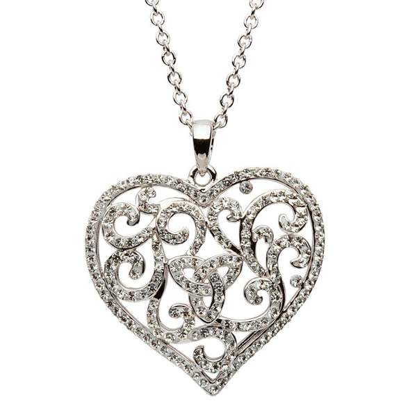 Sterling Silver Heart Trinity Pendant Dickinson Jewelers Dunkirk, MD
