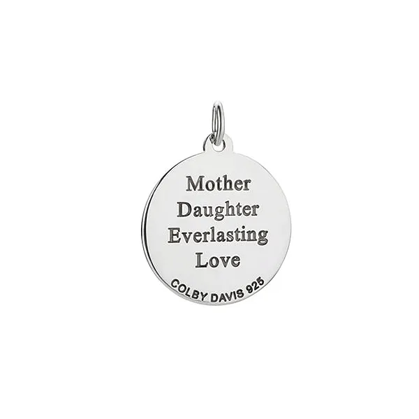 Medium Light Blue Enamel Mother-Daughter Celtic Knot Pendant Image 2 Dickinson Jewelers Dunkirk, MD