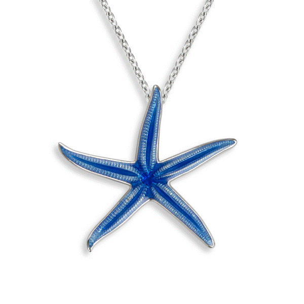 Sterling Silver And Enamel Sea Star Pendant Dickinson Jewelers Dunkirk, MD