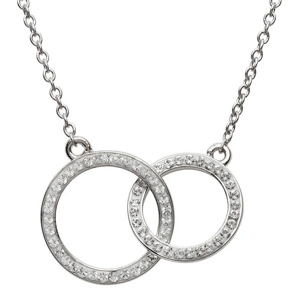 Sterling Silver Double Circle Necklace Dickinson Jewelers Dunkirk, MD