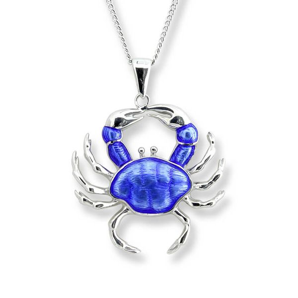 Sterling Silver And Enamel Crab Necklace Dickinson Jewelers Dunkirk, MD