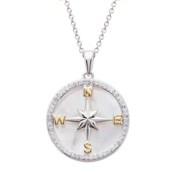 Sterling Silver Compass Pendant Dickinson Jewelers Dunkirk, MD