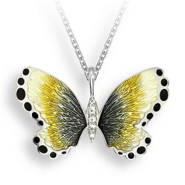 Sterling Silver And Enamel Butterfly Pendant Dickinson Jewelers Dunkirk, MD