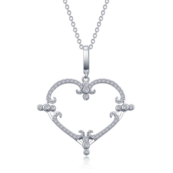 Lassaire Simulated Diamond Heart Pendant Dickinson Jewelers Dunkirk, MD