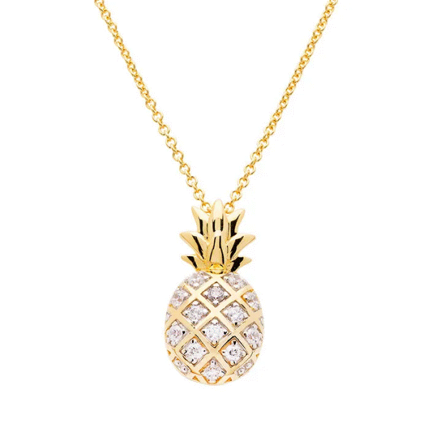 Sterling Silver and Vermeil Pineapple Pendant Dickinson Jewelers Dunkirk, MD