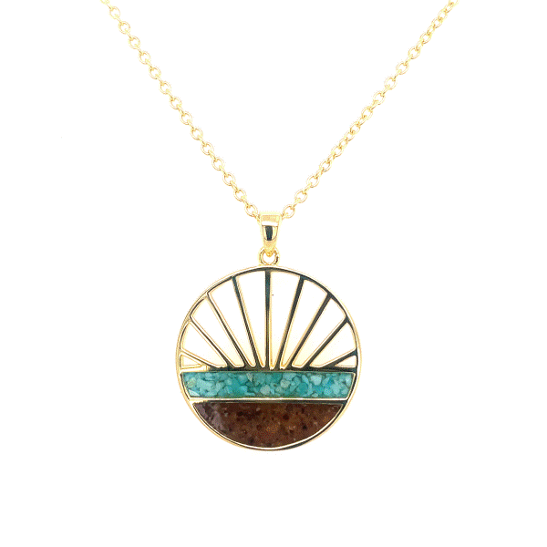 14k Gold Vermeil Shoreline Pendant Dickinson Jewelers Dunkirk, MD