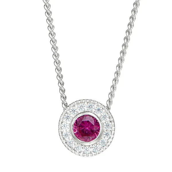 Sterling Silver July Birthstone Necklace Dickinson Jewelers Dunkirk, MD