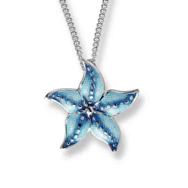 Sterling Silver and Enamel Starfish Pendant Dickinson Jewelers Dunkirk, MD