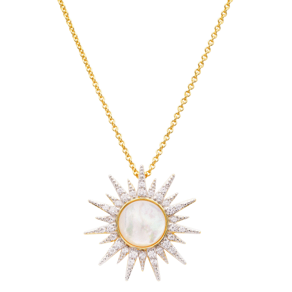 Sterling Silver and Vermeil Sun Pendant Dickinson Jewelers Dunkirk, MD