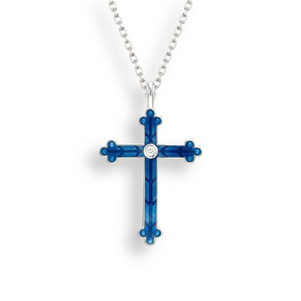 Sterling Silver and Enamel Cross Pendant Dickinson Jewelers Dunkirk, MD