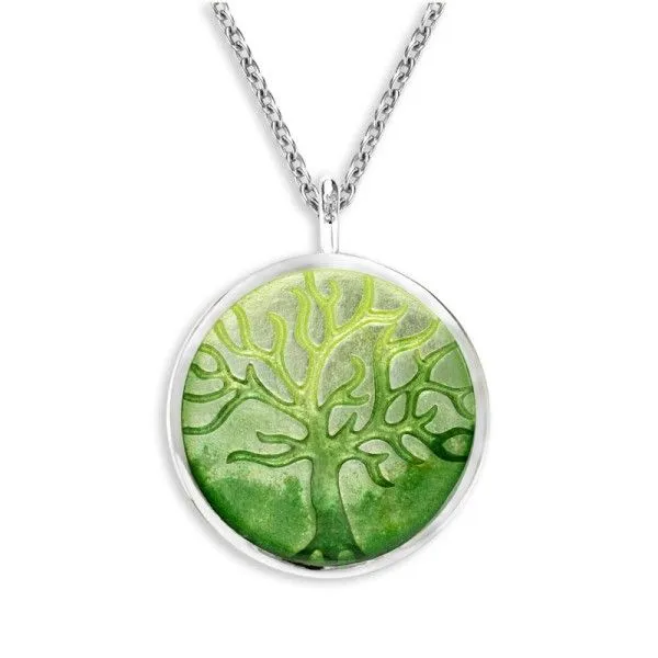 Sterling Silver and Enamel Tree of Life Pendant Image 2 Dickinson Jewelers Dunkirk, MD