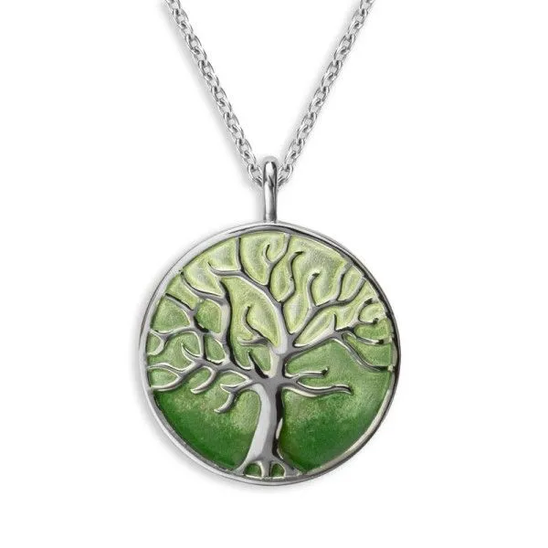 Sterling Silver and Enamel Tree of Life Pendant Dickinson Jewelers Dunkirk, MD