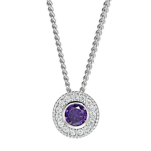 Sterling Silver February Birthstone Necklace Dickinson Jewelers Dunkirk, MD