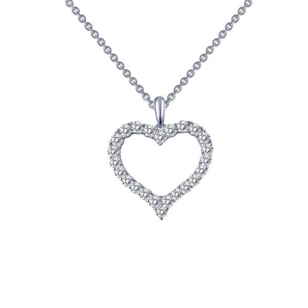 Lassaire Simulated Diamond Heart Necklace Dickinson Jewelers Dunkirk, MD