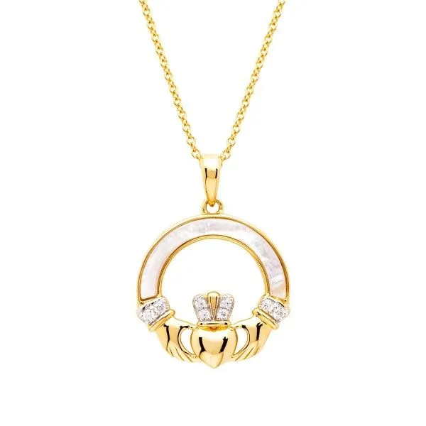 Sterling Silver and Vermeil Claddagh Pendant Dickinson Jewelers Dunkirk, MD