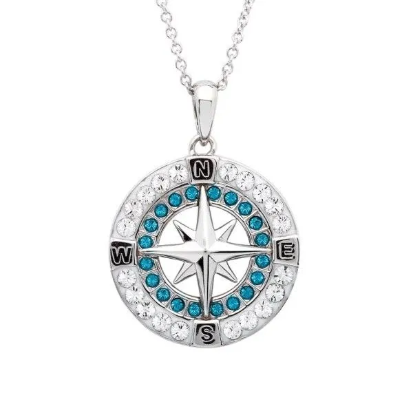 Sterling Silver Compass Pendant Dickinson Jewelers Dunkirk, MD