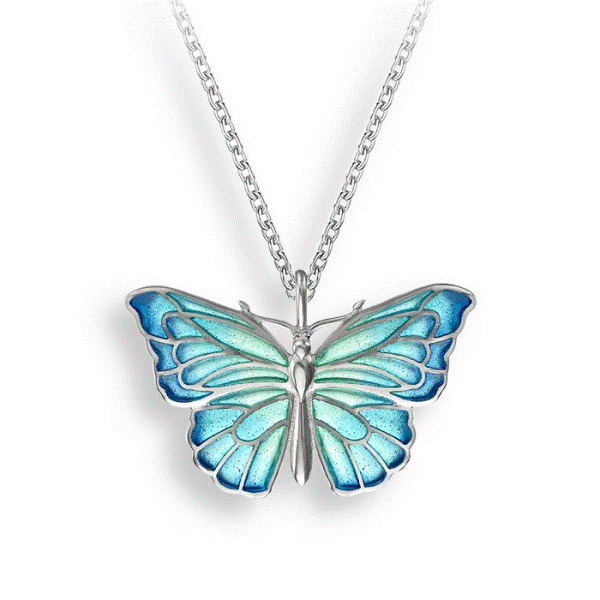 Sterling Silver and Enamel Butterfly Pendant Dickinson Jewelers Dunkirk, MD