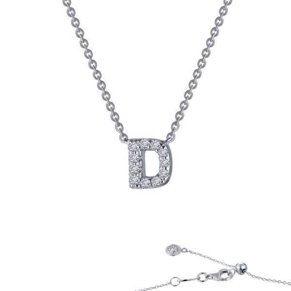 Lassaire Simulated Diamond Initial Necklace Dickinson Jewelers Dunkirk, MD