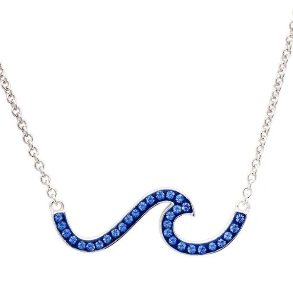 Ocean Sterling Silver Wave Necklace 002 640 18462 Dunkirk Dickinson Jewelers Dunkirk MD
