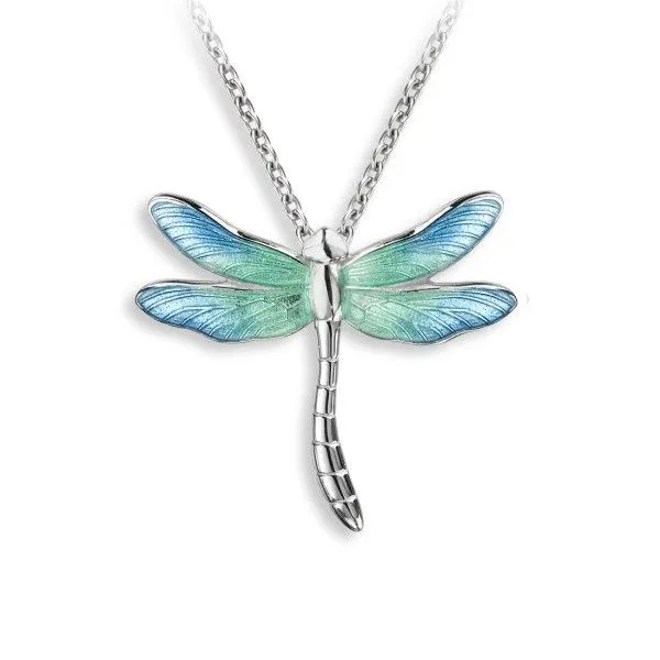 Sterling Silver and Enamel Dragonfly Pendant Dickinson Jewelers Dunkirk, MD