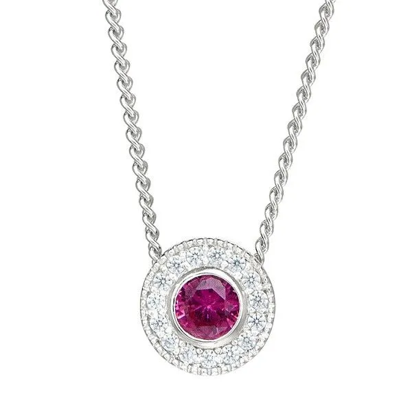 Sterling Silver July Birthstone Necklace Dickinson Jewelers Dunkirk, MD