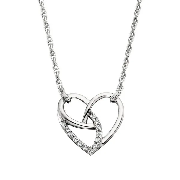 Sterling Silver Intertwined Heart Pendant Dickinson Jewelers Dunkirk, MD