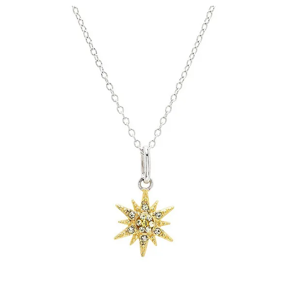 Sterling Silver "Mini" Yellow Crystal Sun Pendant Dickinson Jewelers Dunkirk, MD
