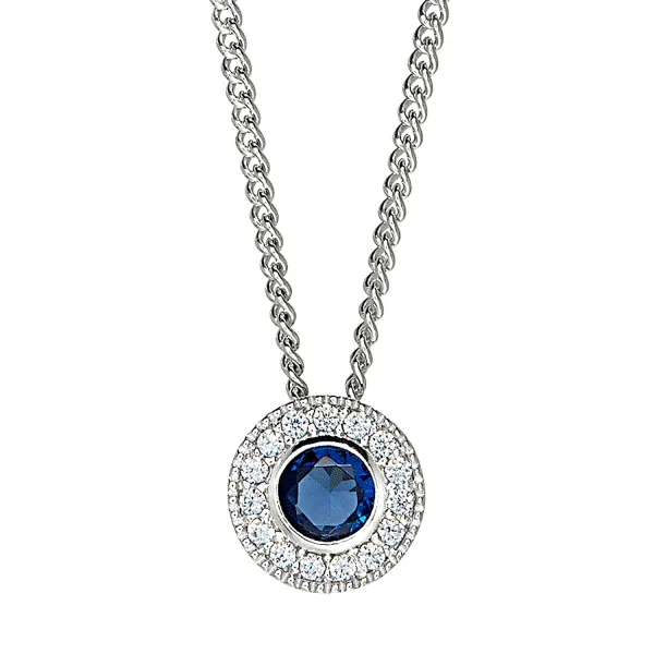 Sterling Silver September Birthstone Necklace Dickinson Jewelers Dunkirk, MD