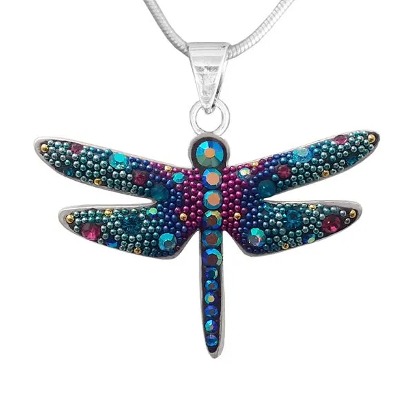 Sterling Silver Mystic Dragonfly Pendant Dickinson Jewelers Dunkirk, MD