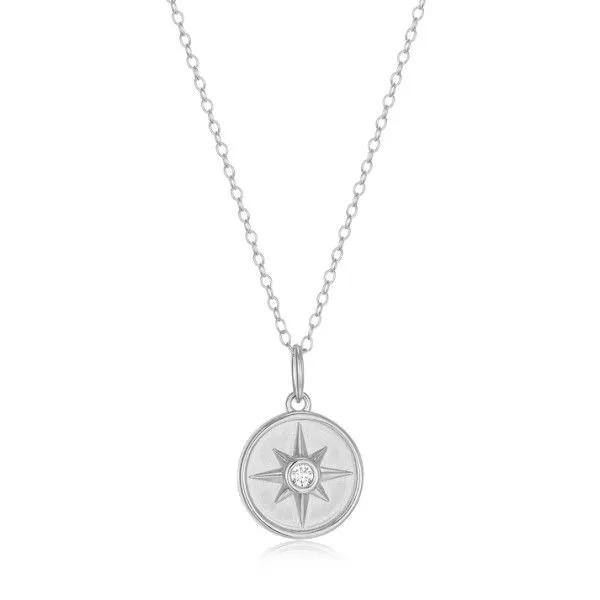 Sterling Silver LAB DIAMONDS North Star Pendant Dickinson Jewelers Dunkirk, MD